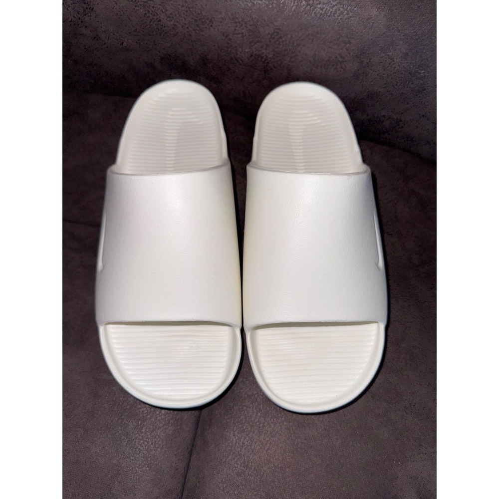 Nike CALM SLIDE Slip Ons Sandals Men's 8 W size 9 SAIL White FD4116-100 comfort